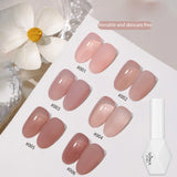 Purpdrank  10ML 6-Color God Girl Nail Polish Gel Nude Pink Glitter Gel Varnish Soak Off UV/LED Gel Polish For Manicure Home Salon DIY