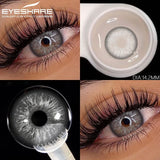 Purpdrank  1pair Natural Colored Contact Lenses Brown Eye Lenses Gray Makeup Eyes Pupils Lens Yearly Green Beautiful Pupils Yearly
