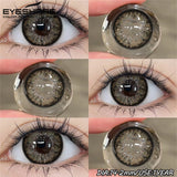 Purpdrank  Colored Contact Lenses for Eyes 2pcs Soft Black Lens Eye Fashion Blue Beauty Pupils Gray Contact Brown Eyes Makeup Lens