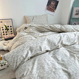 Purpdrank  Fresh Style Bedding Set 100% Cotton Bed Linen Set for Home постельное бельё набор Soft Duvet Cover Pillowcase with Bedsheets