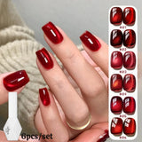 Purpdrank  10ML Red Wine Cat Magnetic Gel Nail Polish Glitter Semi Permanant Soak Off UV LED Gel Varnish For Manicure DIY Nail Supplies