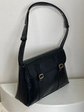 Purpdrank  Vintage Wine Red Shoulder Bag Large Capacity Ladies Tote Purse Handbags Pu Leather Female Messenger Bag College Girls Book Bag