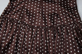 Purpdrank  New Brown Polka Dot Print Lace Spliced Cami Dress Women Summer Sexy Sleeveless Slim High Waist Mini Beach Party Dress