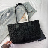 Purpdrank  2-IN-1 Leopard Pattern Tote Bag Sets For Women 2025 Luxury Designer Handbags Animal Prints Large Capacity Shoulder Shopper
