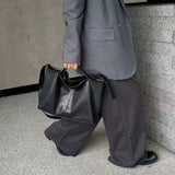 Purpdrank  Commuting Single Shoulder Large Capacity Tote Bags Hand-held Vegetable Basket Crossbody New Fashionable Versatile Bag