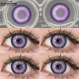 Purpdrank  1 Pair Halloween Contact Lenses Cosplay Color Contact Lenses for Eyes Anime Red Lenses Pink Lenses Gray Pupils Lens