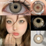 Purpdrank  2Pcs Yearly Use Color Contact Lenses for Eye Natural Pupils Gray Blue Contact Lenses Cosmetic Green High Quality Lenses