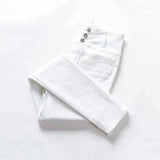 Purpdrank  Plus Size 5XL High Waist Button Skinny Jeans White Black Pencil Pants Women Large Size Denim Leggings Leggings Slim Chic New