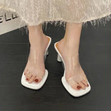 Purpdrank  Shoes Women Fashion Slippers Elegant Pumps Sexy Summer Pvc Woman Sandals 2025 Designer Dress Luxury Zapatos De Mujer
