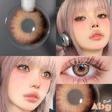 Purpdrank  Moli Colored Contact Lenses for Eyes 1pair Cosplay Prescription for myopia0-800degrees Contact Lenses Yearly Halloween Myopia