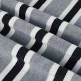 Purpdrank  American Retro Contrast Color Slash Neck Long Sleeve Loose Knitted All Match Pullovers