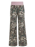 Purpdrank  American Retro Camouflage Print Wide Leg Pants Women's Color Match Loose Straight Casual Streetwear Trousers with Pockets
