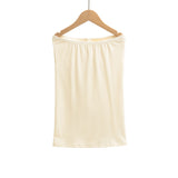 Purpdrank  6 colors Summer Sexy Bow Lacing up Drawstring Collar Strapless Camis Women Elastic Back Tank Top Camisoles Skinny Vest Tee Gray