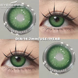 Purpdrank  1 Pair Color Contact Lenses Cosmetics Natural Brown Pupils Blue Eyes Contacts Lens Makeup Beauty Green Contacts Lens