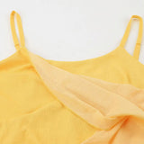 Purpdrank  Summer New Women's Maxi Dress Streetwear Fashion Print Casual Slim Yellow Dresses Sexy Sling Elegant Lady Knitted Dress Clothing