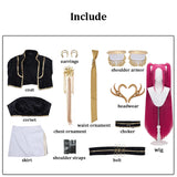 Purpdrank  Black Golden Rumi Zoey Mira Cosplay , Costume Wig Girls Suit Child Halloween Party Role Playing Outfit