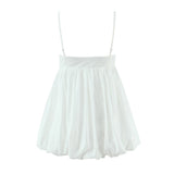 Purpdrank  Spring Summer Sexy White Camisole Women Side Zipper BUD Hem Loose Short Tank Top Vest Tee