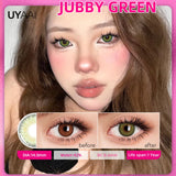 Purpdrank  NEW Colored Contact Lenses Big Eyes Lens Blue Eye 14.5mm Contacts Lens Green Lens Beauty Women Makeups Lens Health Care