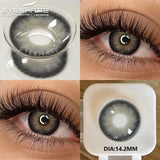 Purpdrank  2Pcs Soft Lenses Blue Contacts Gray Lenses Yearly Fashion Color Contact Lenses for Eyes Beauty Eye Color Makeup Pupils