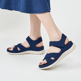 Purpdrank  European And American Sports Casual Sandals New Velcro Hollow Thick-Soled Women's Sandals Lightweight Comfortable And Simple