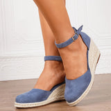 Purpdrank  15 Colors Big Size 43 Summer Bohemian Espadrilles Sandals Women Beach Vacation Shoes Comfy Walk High Heels Wedges Sandals