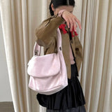 Purpdrank  Single Shoulder Underarm Bag Plush Pink Bags