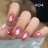 Purpdrank  Pink Peach Cat Magnetic Gel Nail Polish-CAT EYES High Transparency Easy Sparkling Shine,Perfect for Women Gift For Summer
