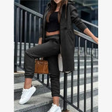 Purpdrank  Faionable Casual Hoodie Jaet Two-Piece Set Women's Spring Ensemble Comfortable Streetwear Outfit for Young Adults