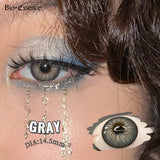 Purpdrank  2Pcs Natural Brown Colorcon Contacts Lenses Yearly OMG Series Korean New Fashion Gray Yearly Green Makeup Pupils