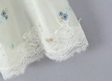 Purpdrank  French Chic Embroidery Maxi Skirt Beige Casual Summer Women Long Skirts Sheer Hollow Out Ruffles Ladies Skirt Falda