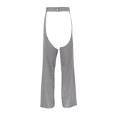 Purpdrank   New Hollow Sexy High-waisted Trousers Fashionable Versatile Simple Straight Casual Pants