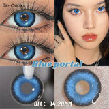 Purpdrank  2Pcs Natural Brown Colorcon Contacts Lenses Yearly OMG Series Korean New Fashion Gray Yearly Green Makeup Pupils