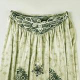 Purpdrank  Sweet Y2k Retro Print Slight Strech Mori Gir Style A-LINE Midi Skirt