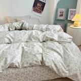 Purpdrank  Fresh Style Bedding Set 100% Cotton Bed Linen Set for Home постельное бельё набор Soft Duvet Cover Pillowcase with Bedsheets