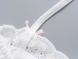 Purpdrank   Sexy White Spliced Embroidery Lace Bra Corset style Mini Dress Women Backless Party Skater Short Sling Robe Holiday