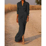 Purpdrank  Folds Graduation Gala Evening Dress Celebrity Guest Dress Autumn Elegant Women Loose Party Dress Sexy Chic Fashion Long Sleeve