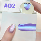 Purpdrank  TC 10ML New Star Bamboo Cat Eye Nail Supplies Pavilion Strobe Green Glass Bead Cat Eye Magnetic Gel Polish Summer Nails