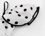 Purpdrank  Sexy White Black Polka Dot Print Ruffles Off Shoulder Dress Women Ruched Chest Slim Waist Midi Dresses Robe Holiday Vestidos