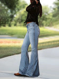 Purpdrank  Women High Waist Wide Leg Pants Hole Straight Pants Long Jeans Casual Trendy Trousers Autumn Winter New Denim Trousers