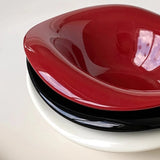 Purpdrank  Handmade Ceramic Dessert Bowl Solid Color Yogurt Bowl Household High-value Tableware Fruit Salad Breakfast Oat Yogurt Bowl