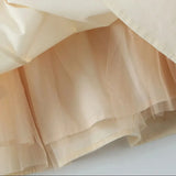 Purpdrank  Sexy Beigeyellow Corset Style Sleeveless Slow Chest Tank Dress Women Lacing up Bandage Back Swing Sleeveless Dresses Robe