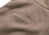 Purpdrank  Summer High Waist Shorts Cross Bandage Buttons Decoration Loose Wide Leg Casual Short Pants Khaki