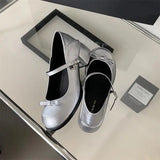 Purpdrank  Women's Shoes Silver Sandals Ladies Branded Pumps Mary Jane 2025 Casual Heels Round Toe Basketball Platform African Fashion Leat