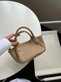 Purpdrank  New High-End Feel NicheDesign Handbag Versatile Multi-Form Bucket Bag Soft Vintage Style Artificial Leather Interior