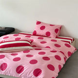 Purpdrank  100% Cotton Duvet Cover and Pillowcase Single/Queen Size Quilt Cover Set Skin-friendly Comforter Covers for Home dekbedovertrek