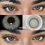 Purpdrank  1 Pair Color Contact Lenses for Eyes 14.5MM Black Lenses Gray Lenses Fashion Lenses Blue Eyes Lenses Brown Lens Yearly