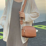 Purpdrank   Fashion Crossbody Shoulder Bags For Womens Luxury Designer PU Leather Handbags Purse Mobile Phone Bag Ladies Shopper Bag
