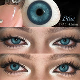 Purpdrank  1Pair Blue Green Contact Lenses with Diopter Yearly Contacts New Colorcon Cosmetics Beauty Brown Eyes Makeup Pupils