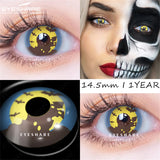 Purpdrank  2pcs Cosplay Colored Contact Lenses Anime Blue Red Eyes Lenses Halloween Green Makeup Eyes Contact Crazy Lens Yearly