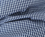 Purpdrank  Sexy Blue Plaid Lapel V neck Short Puff Sleeve Shirt Tank Top + Women Bow Zipper Waist A-line Pleated Mini Skirt 2 Pieces 1 Set
